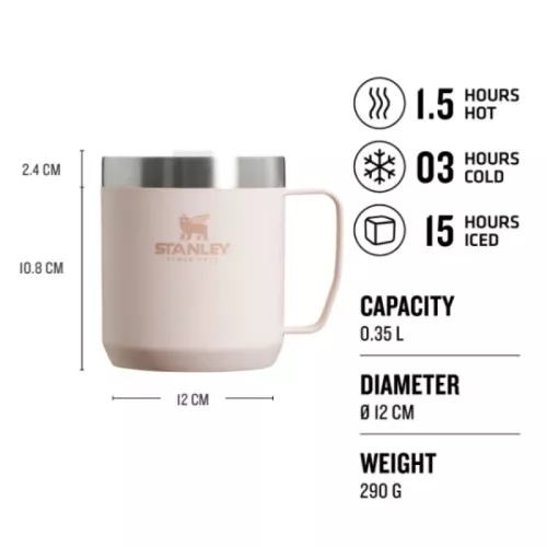 Mug The Everyday Camp Mug Classic 0.35L light pink