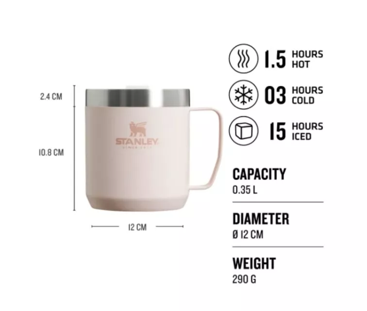 Kruus The Everyday Camp Kruus Classic 0,35Lhele roosa