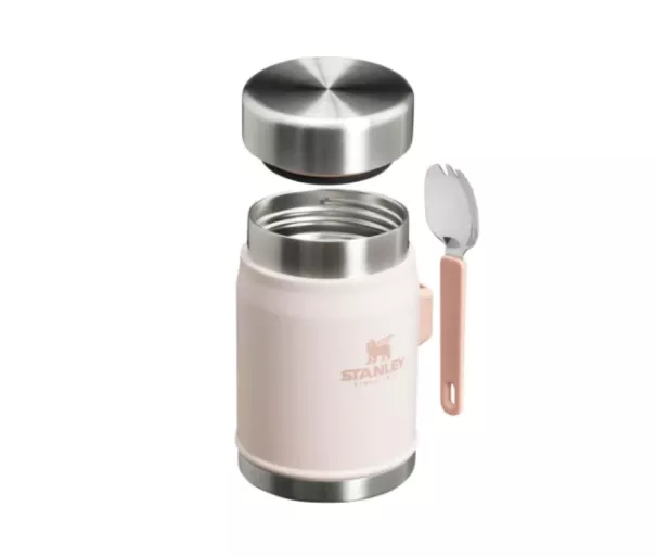 Термос пищевой The Legendary Food Jar + Spork 0,4 л светло-розовый
