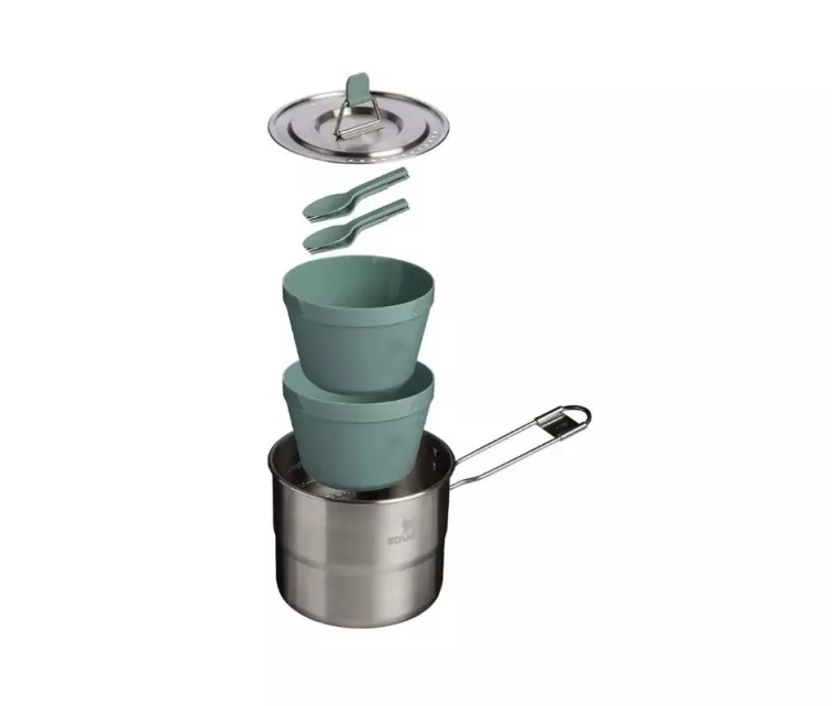 Camping cooking set Stanley Wildfare Go Two 1.1L teal/dark grey