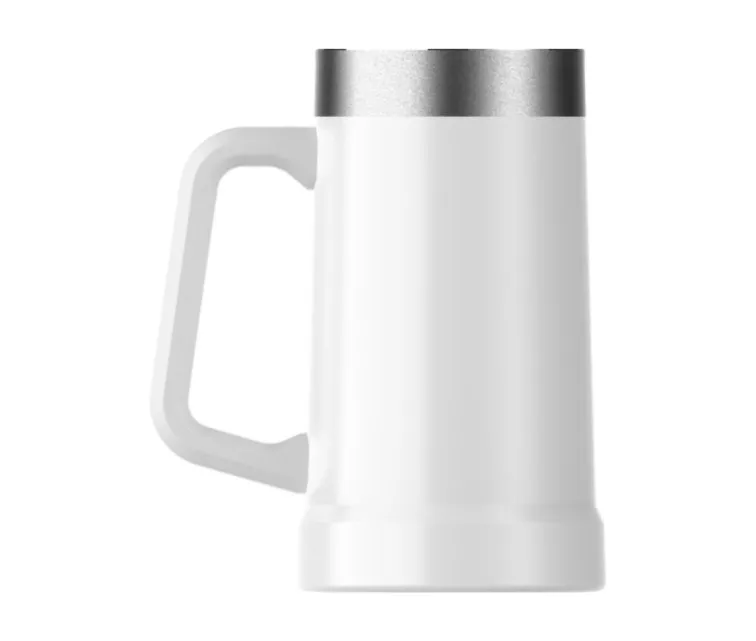 Õllekann The Big Grip Beer Stein 0.7L läikiv valge