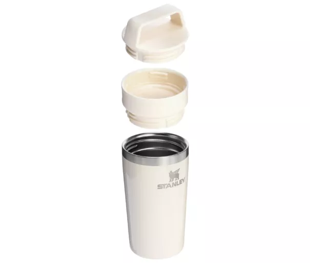 Läikiv kreemikas Café-To-Go reisikruus 0,35L
