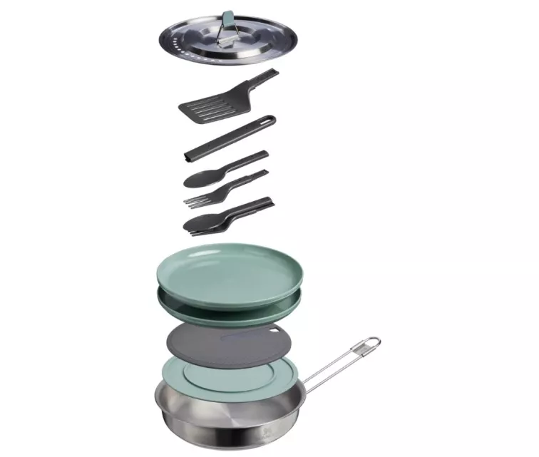 Походный набор для приготовления пищи Wildfare Core Fry Pan Cookset 0.94L сине-серый/темно-серый