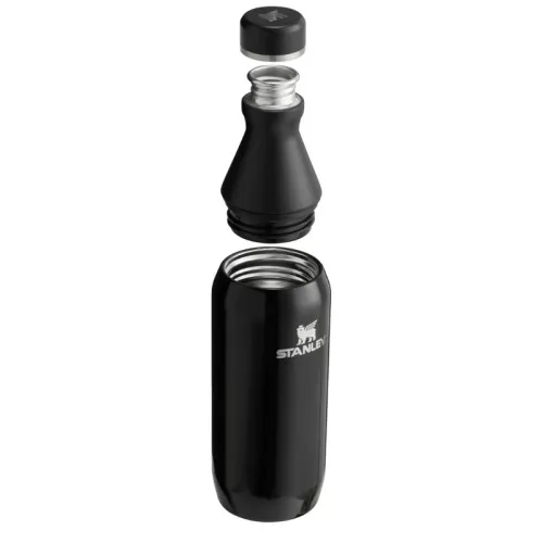 Termopudele The All Day Slim Bottle 0,35L glancēti melna