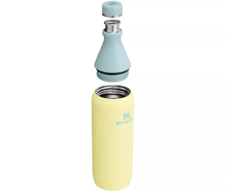 Termospudel The All Day Slim Bottle 0,6L läikiv pomelo kollane-roheline