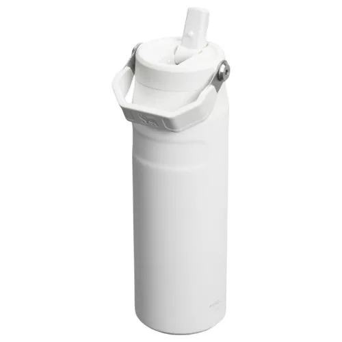 Thermos bottle with straw The IceFlow Bottle Flip Straw 2.0 0.7L white