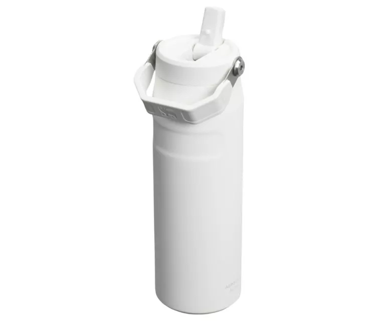 Thermos bottle with straw The IceFlow Bottle Flip Straw 2.0 0.7L white