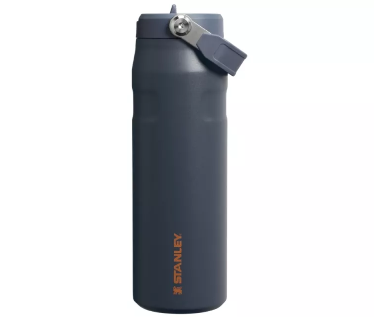 Termosas su šiaudeliu „The IceFlow Bottle Flip Straw 2.0“ 0,7 l pilkas