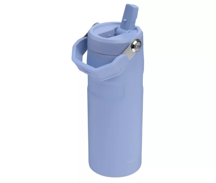 Termoso buteliukas su šiaudeliu The IceFlow Bottle Flip Straw 2.0 0.7L hortenzijos mėlynas