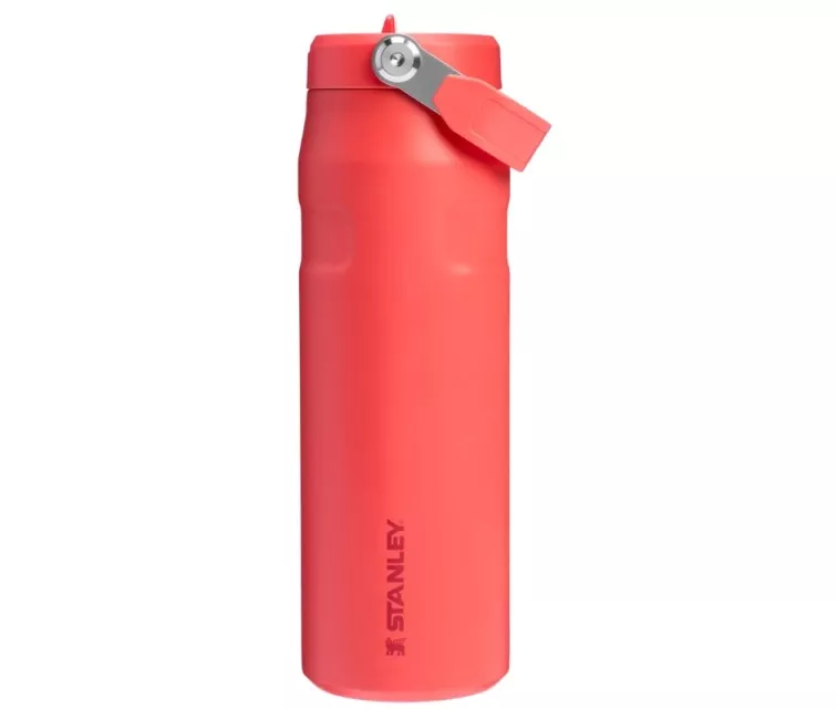 Termospudel kõrrega The IceFlow Bottle Flip Straw 2.0 0.7L korallpunane-oranž
