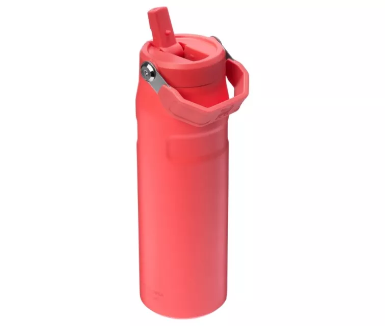 Termospudel kõrrega The IceFlow Bottle Flip Straw 2.0 0.7L korallpunane-oranž