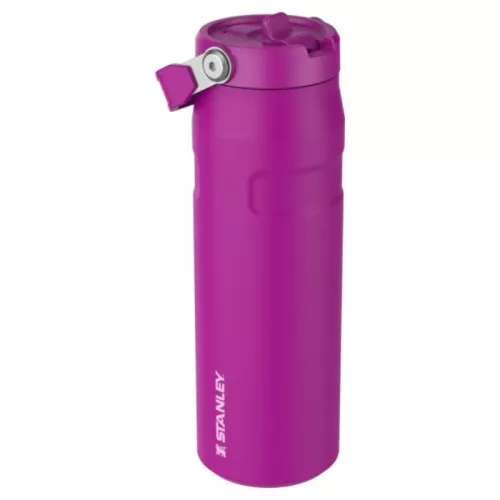 Thermos bottle with straw The IceFlow Bottle Flip Straw 2.0 0.7L purple