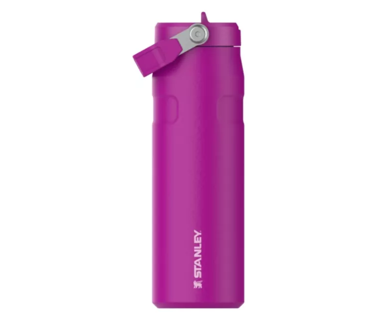 Thermos bottle with straw The IceFlow Bottle Flip Straw 2.0 0.7L purple