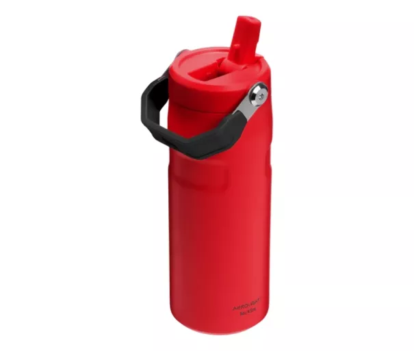 Termospudel kõrrega The IceFlow Bottle Flip Straw 2.0 0.47L tumepunane