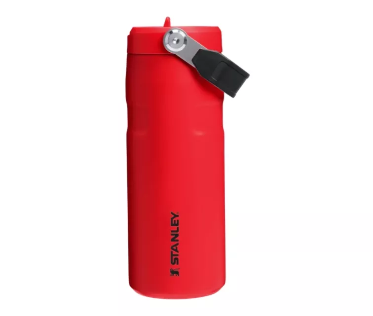 Termospudel kõrrega The IceFlow Bottle Flip Straw 2.0 0.47L tumepunane