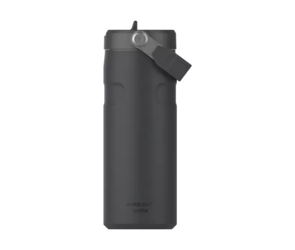 Термос с трубочкой The IceFlow Bottle Flip Straw 2.0 0.47л черный 2.0