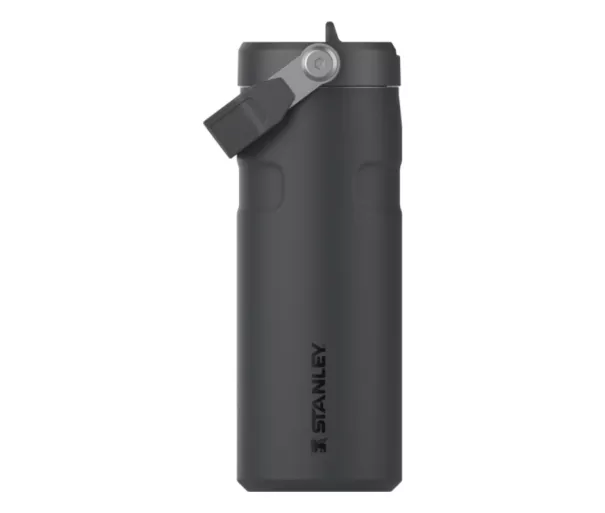 Термос с трубочкой The IceFlow Bottle Flip Straw 2.0 0.47л черный 2.0