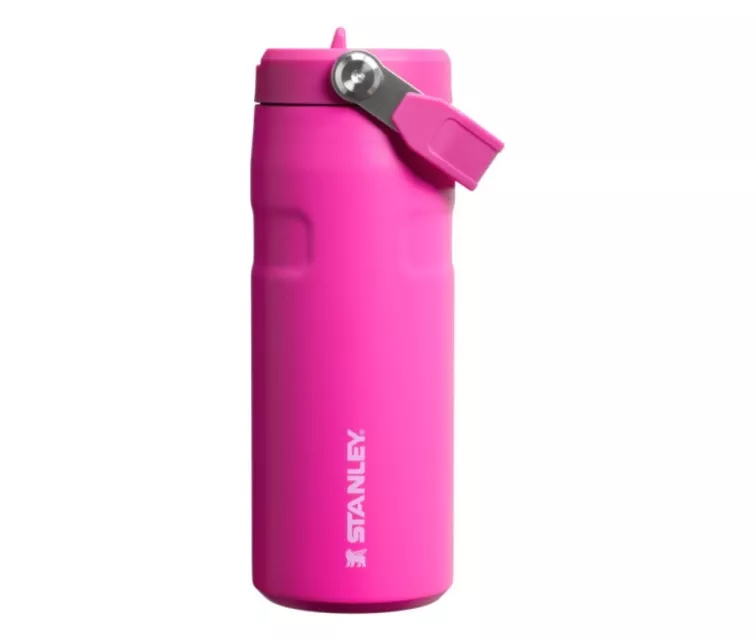 Thermos bottle with straw The IceFlow Bottle Flip Straw 2.0 0.47L purple