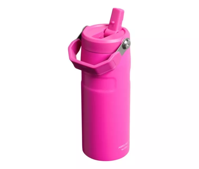 Thermos bottle with straw The IceFlow Bottle Flip Straw 2.0 0.47L purple