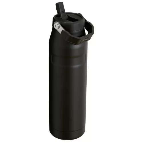 Thermos bottle with straw The IceFlow Bottle Flip Straw 2.0 1.06L black 2.0