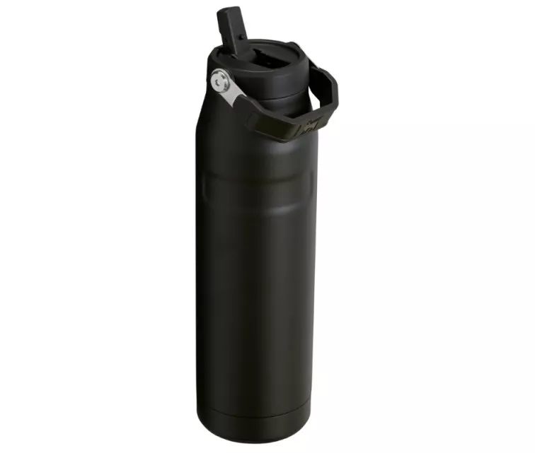 Термос с трубочкой The IceFlow Bottle Flip Straw 2.0 1.06L черный 2.0