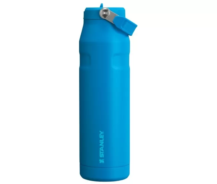 Thermos bottle with straw The IceFlow Bottle Flip Straw 2.0 1.06L blue