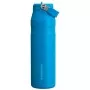 Thermos bottle with straw The IceFlow Bottle Flip Straw 2.0 1.06L blue