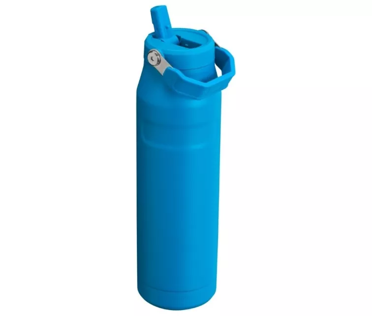 Thermos bottle with straw The IceFlow Bottle Flip Straw 2.0 1.06L blue