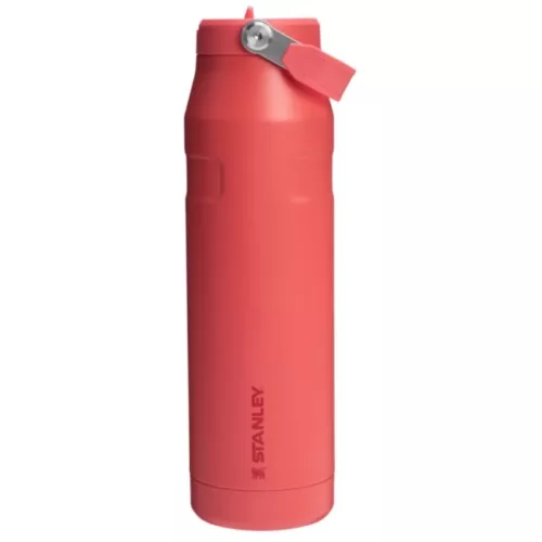 Thermos bottle with straw The IceFlow Bottle Flip Straw 2.0 1.06L coral red-orange