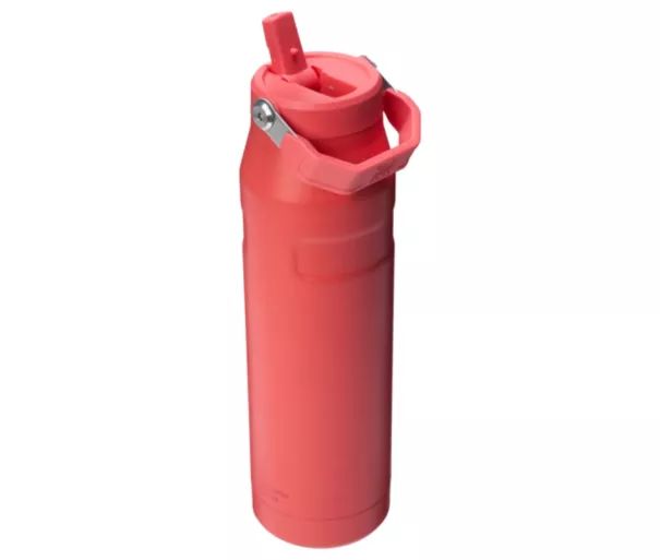 Õlekõrrega termospudel The IceFlow Bottle Flip Straw 2.0 1.06L korallpunane-oranž