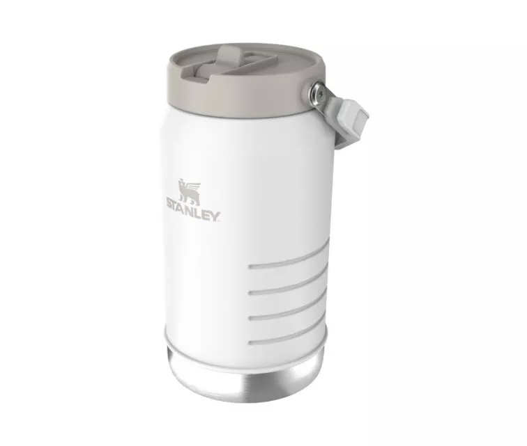 Thermos bottle with straw The IceFlow Flip Straw 2.0 Jug 1.90L white