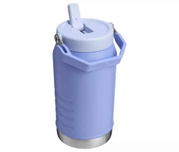 Termoso buteliukas su šiaudeliu The IceFlow Flip Straw 2.0 Jug 1.90L Hortenzijos mėlynas