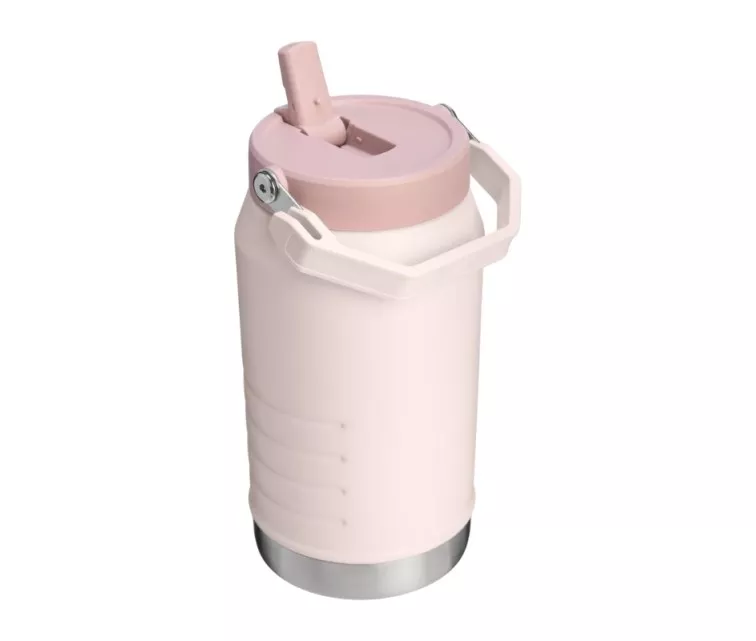 Thermos bottle with straw The IceFlow Flip Straw 2.0 Jug 1.90L light pink