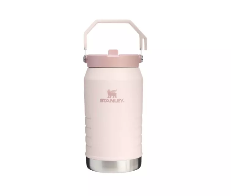 Thermos bottle with straw The IceFlow Flip Straw 2.0 Jug 1.90L light pink