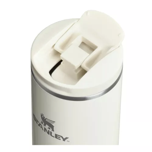 „Transit“ atlenkiamo dangtelio puodelis 0,35 l blizgios kreminės spalvos