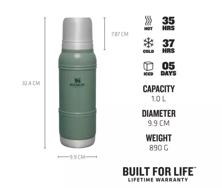 Thermos The Artisan Thermal Bottle 1L roheline