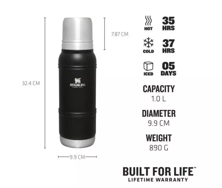 Thermos The Artisan Thermal Bottle 1L black
