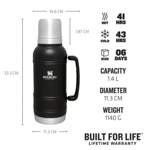 Thermos The Artisan Thermal Bottle 1,4L black
