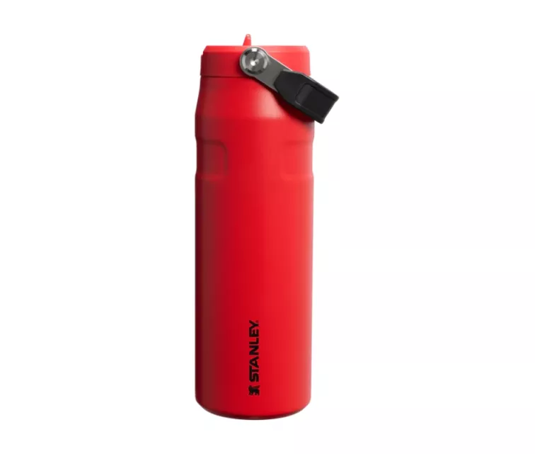 Thermos bottle with straw The IceFlow Bottle Flip Straw 2.0 0.71L dark red