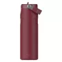 Thermos bottle with straw The IceFlow Bottle Flip Straw 2.0 0.7L dark red