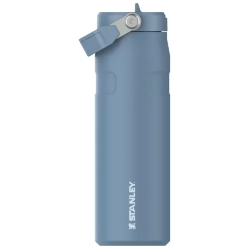 Termosas su šiaudeliu „The IceFlow Bottle Flip Straw 2.0“ 0,7 l mėlynai violetinis