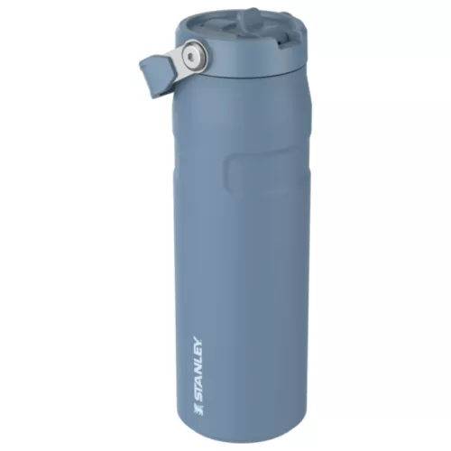 Termosas su šiaudeliu „The IceFlow Bottle Flip Straw 2.0“ 0,7 l mėlynai violetinis