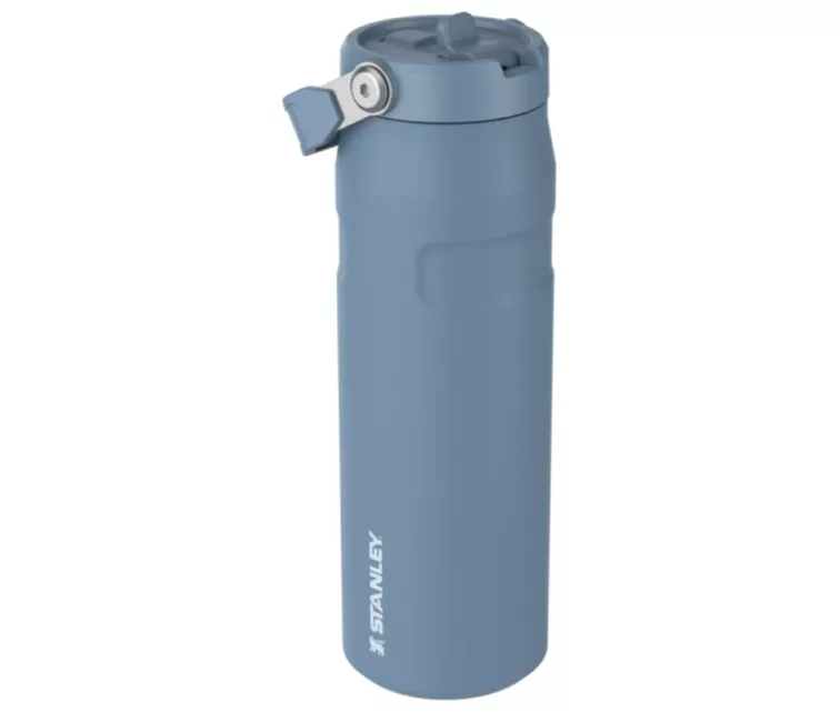 Termosas su šiaudeliu „The IceFlow Bottle Flip Straw 2.0“ 0,7 l mėlynai violetinis