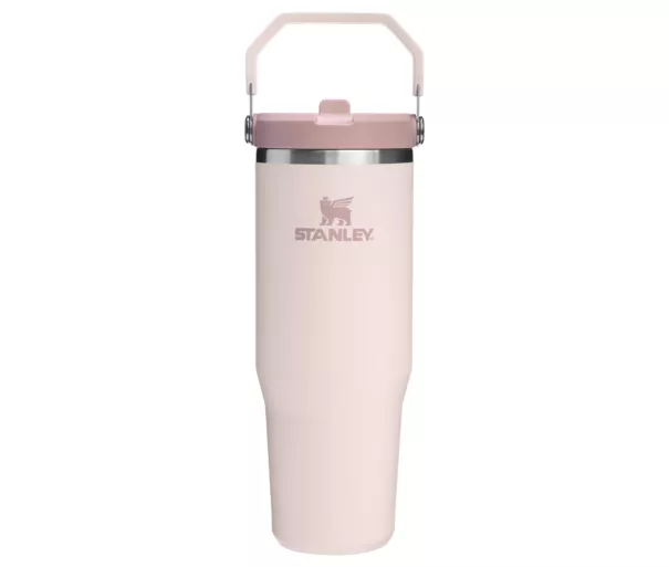 Термокружка с трубочкой The IceFlow Flip Straw 2.0 Tumbler 0.89L светло-розовая