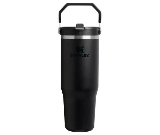 Термокружка с трубочкой The IceFlow Flip Straw 2.0 Tumbler 0.89L черная 2.0