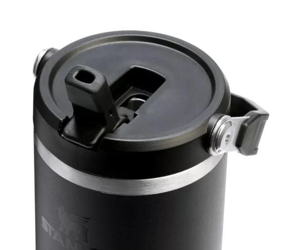 Термокружка с трубочкой The IceFlow Flip Straw 2.0 Tumbler 0.89L черная 2.0