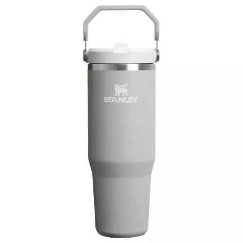 Термокружка с трубочкой The IceFlow Flip Straw 2.0 Tumbler 0.89L светло-серая