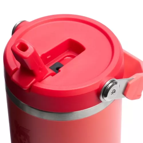 Termokrūze ar salmiņu The IceFlow Flip Straw 2.0 Tumbler 0,89L koraļu sarkanoranža 