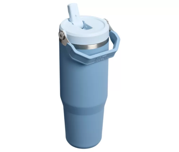 Termokrūze ar salmiņu The IceFlow Flip Straw 2.0 Tumbler 0,89L zilganvioleta