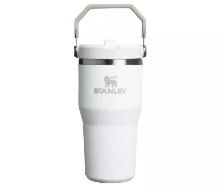Termokruus kõrrega The IceFlow Flip Straw 2.0 Tumbler 0.6L valge